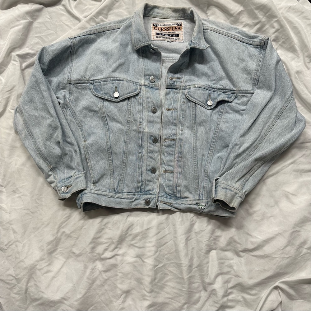 Guess Vintage Light Wash Denim Jacket